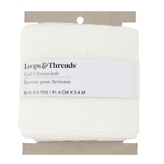 White Craft Cheesecloth by Loops &#x26; Threads&#xAE;